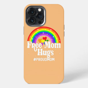 Retro Gratis Moeder Knuffels Regenboog Homoseksuee iPhone 13 Pro Max Hoesje
