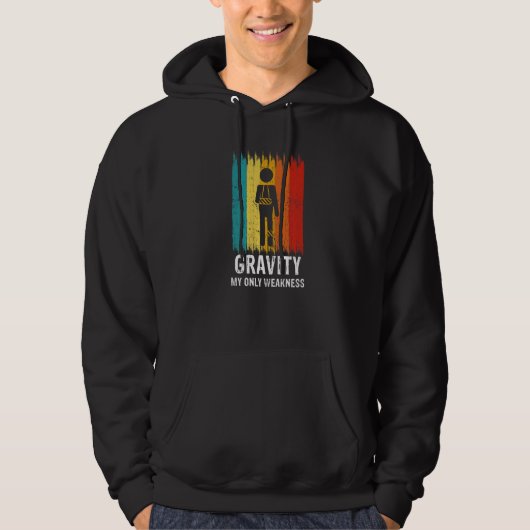 Retro Gravity My Weakness Broken Leg Arm Sling Aft Hoodie (Voorkant)