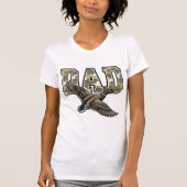 Retro Gravure Eend Vader Camo Vector Shirt Ontwerp (Voorkant)