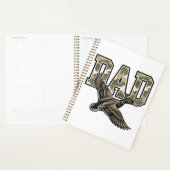 Retro Gravure Eend Vader Camo Vector Shirt Ontwerp Planner (Display)