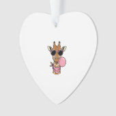 Retro Gravure Giraffe Bubblekauwgom Vectorontwerp_ Ornament (voorkant)