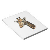 Retro Gravure Giraffe Portret Shirt Ontwerp (7 Notitieblok (Schuin)