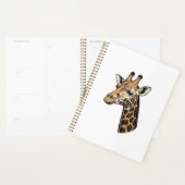 Retro Gravure Giraffe Portret Shirt Ontwerp (7 Planner (Display)