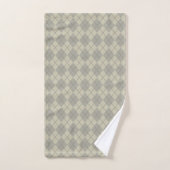 Retro Gray Argyle Bath Towels Set Gift Bad Handdoek (Handdoek)