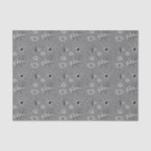Retro Gray Comic Book Pattern Tissuepapier (Voorkant)