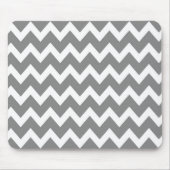 Retro GRAY Zig Zag Pattern Muismat (Voorkant)