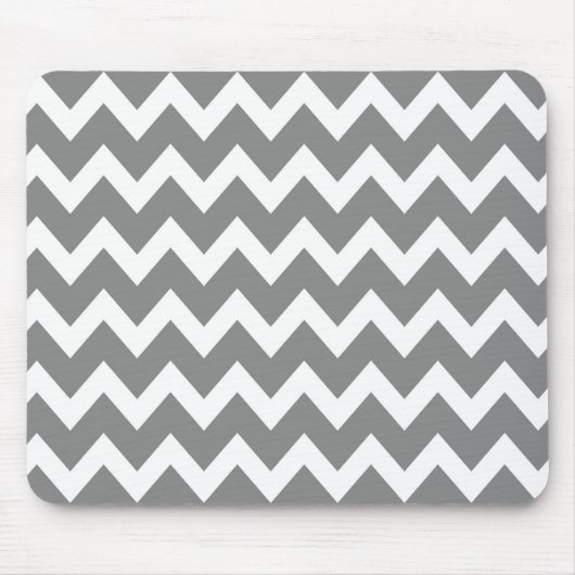 Retro GRAY Zig Zag Pattern Muismat (Voorkant)