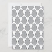 Retro  Great Gatsby Style Art Deco Wedding Kaart (Achterkant)