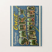 Retro Great Smoky Mountains Legpuzzel (Verticaal)