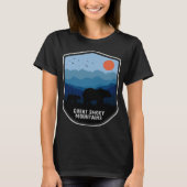 Retro Great Smoky Mountains National Park Beren T-shirt (Voorkant)