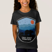 Retro Great Smoky Mountains National Park Beren T-shirt (Voorkant)