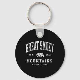 Retro Great Smoky Mountains National Park Heren Da Sleutelhanger