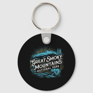 Retro Great Smoky Mountains National Park Heren Da Sleutelhanger