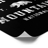 Retro Great Smoky Mountains National Park Mens Wom Poster (Hoek)