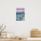 Retro Great Smoky Mountains National Park Poster (Keuken)