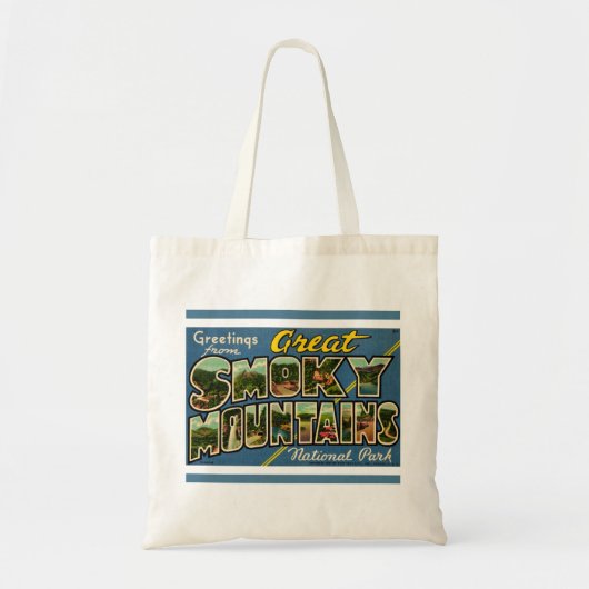 Retro Great Smoky Mountains Tote Bag (Voorkant)