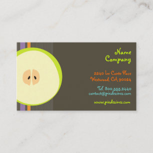 Retro Green Apple/DIY achtergrond Visitekaartje