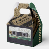 Retro Green Audiotape 50e verjaardag Dank u GFB Bedankdoosjes (Voorkant)