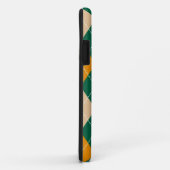 Retro Green Beige Mustard Argyle Diamond Pattern Case-Mate iPhone Case (Achterkant/rechts)