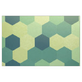 Retro Green Blue Yellow Hexagon Patroon Stof (Fat Quarter)