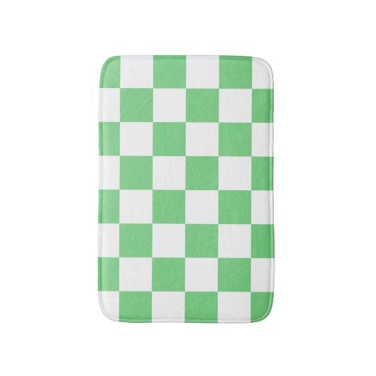 Retro Green Chessboard Checkerboard Tegel Y2K Badmat (Voorkant Verticaal)