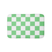 Retro Green Chessboard Checkerboard Tegel Y2K Badmat (Voorkant)