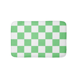 Retro Green Chessboard Checkerboard Tegel Y2K Badmat