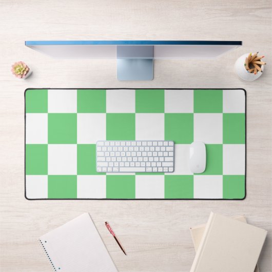 Retro Green Chessboard Checkerboard Tegel Y2K Bureaumat (Kantoor 1)