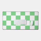 Retro Green Chessboard Checkerboard Tegel Y2K Bureaumat (Keyboard & Muis)