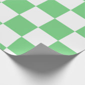 Retro Green Chessboard Checkerboard Tegel Y2K Cadeaupapier (Hoek)
