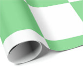 Retro Green Chessboard Checkerboard Tegel Y2K Cadeaupapier (Rol Hoek)