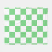Retro Green Chessboard Checkerboard Tegel Y2K Fleece Deken (Voorkant (Horizontaal))