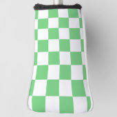 Retro Green Chessboard Checkerboard Tegel Y2K Golfheadcover (Draai 90)