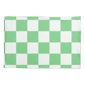 Retro Green Chessboard Checkerboard Tegel Y2K Kussensloop (Achterkant)