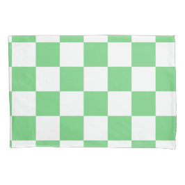 Retro Green Chessboard Checkerboard Tegel Y2K Kussensloop