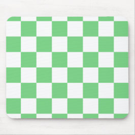 Retro Green Chessboard Checkerboard Tegel Y2K Muismat