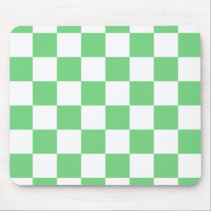 Retro Green Chessboard Checkerboard Tegel Y2K Muismat