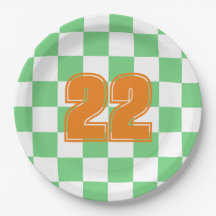 Retro Green Chessboard Checkerboard Tegel Y2K