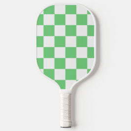 Retro Green Chessboard Checkerboard Tegel Y2K Pickleball Paddle