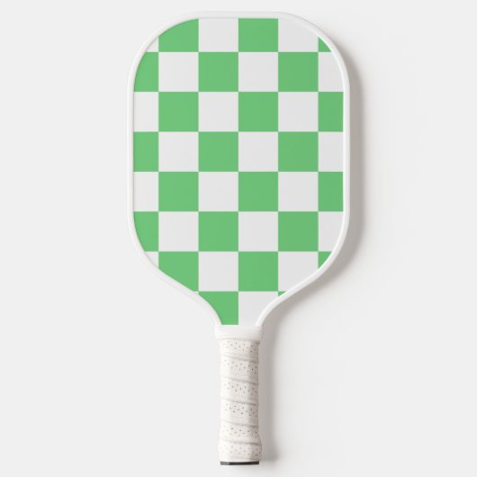 Retro Green Chessboard Checkerboard Tegel Y2K Pickleball Paddle (Voorkant)