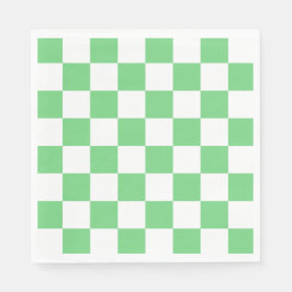 Retro Green Chessboard Checkerboard Tegel Y2K Servet