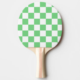 Retro Green Chessboard Checkerboard Tegel Y2K Tafeltennisbatje