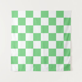 Retro Green Chessboard Checkerboard Tegel Y2K Wandkleed
