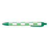 Retro Green Chessboard Checkerboard Tegel Y2K Zwarte Inkt Pen (Bodem)