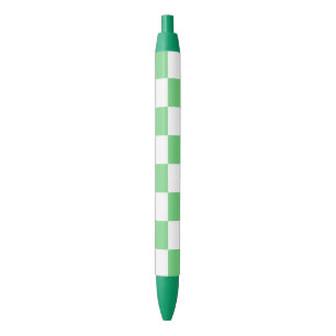 Retro Green Chessboard Checkerboard Tegel Y2K Zwarte Inkt Pen