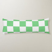 Retro Green Chessboard Tegel Y2K esthetisch patroo Lichaamskussen (Achterkant)