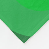 Retro Green Circles Fleece Deken (Hoek)