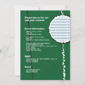  Retro Green Class Reunion Uitnodiging (Achterkant)