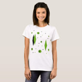 Retro Green Diamonds en Starbursts T-Shirt (Voorkant volledig)