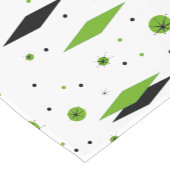 Retro Green Diamonds & Starbursts Table Runner Korte Tafelloper (Hoek)